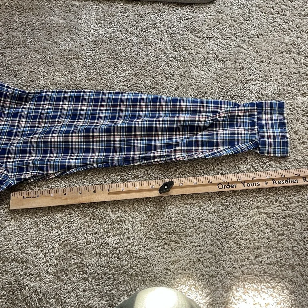 Polo Ralph Lauren Mens Medium‎  Multi Color Plaid Long Sleeve Button Flesh Pony